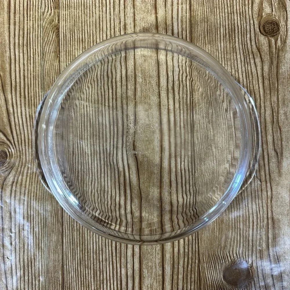 Vintage Pyrex 229 Clear Round‎ Fluted Rim Pie Plate 10” Pyrex 202 Pyrex 221 Lot